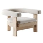 آبجکت سه بعدی صندلی مدرن