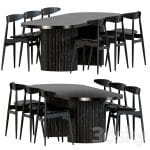 آبجکت سه بعدی میز ناهارخوری مدرن