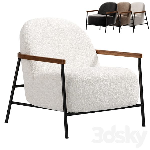 آبجکت سه بعدی صندلی مدرن