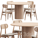 آبجکت سه بعدی میز ناهارخوری مدرن