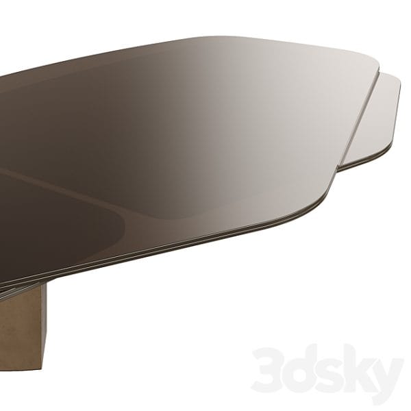 آبجکت سه بعدی میز جلو مبلی مدرن