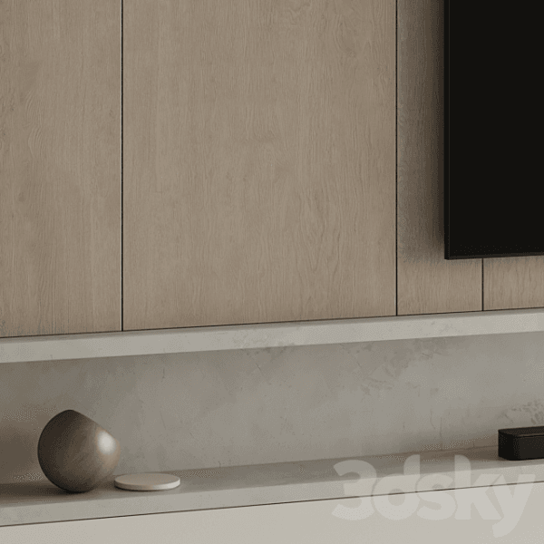 آبجکت سه بعدی تی وی وال