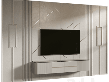 آبجکت سه بعدی تی وی وال