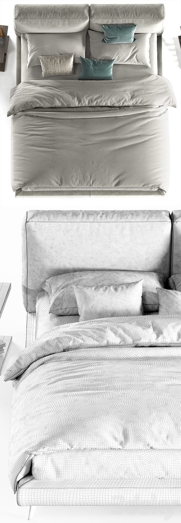 دانلود آبجکت سه بعدی تخت خواب – 6 - Image 3