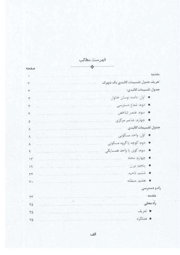 کتاب سرانه کاربری های شهری