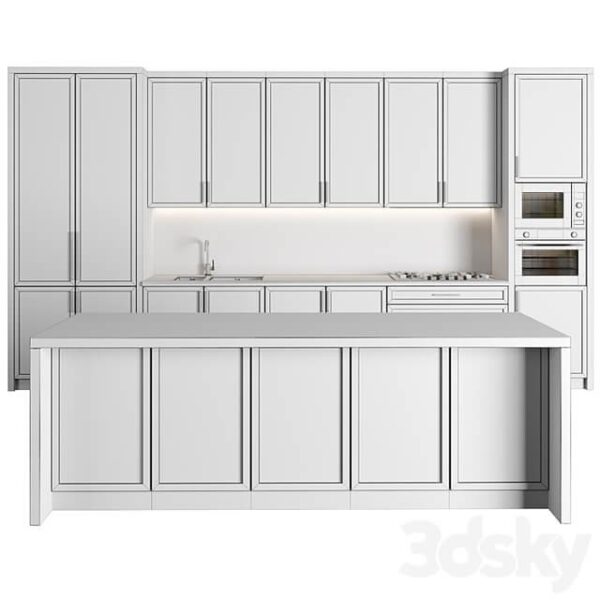 مدل سه بعدی آشپزخانه