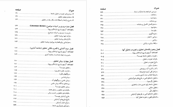 فهرست کتاب روش تحقیق -1