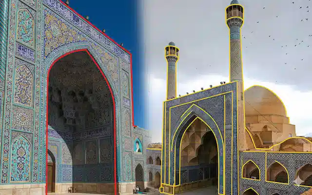 مسجد جامع اصفهان، سبک معماری رازی